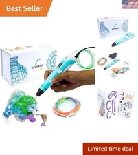 P1 3D Printing Pen with Display - Includes 3D Pen, 3 Starter Colors of PLA Fi...