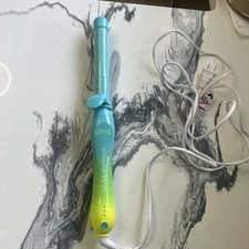 BEACHWAVER B1 Neon Ocean Ombre Rotating Curling Iron Limited Edition Working