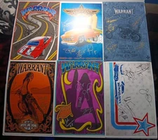Lot Of 6 Warrant Signed Tour Posters 2012 2013 2014 