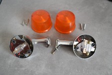 Paire d'anciens clignotants Maly 858 Peugeot 103 104 GT10 GL10 BB3 (Testés)