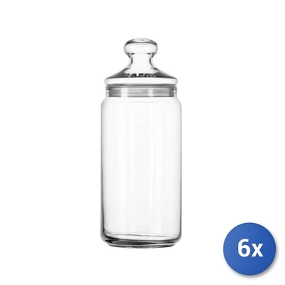 6X Pots En Verre Luminarc Club Transparent Lt1,5 - Photo 1/3