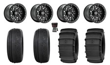 Hostile Glamis 15x715x10 Wheels Black 32sand Tires Rzr Turbo R Pro R