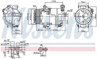 Kompressor Klimaanlage ** First FIT ** Nissens 890006 FüR Opel Zafira Astra L70