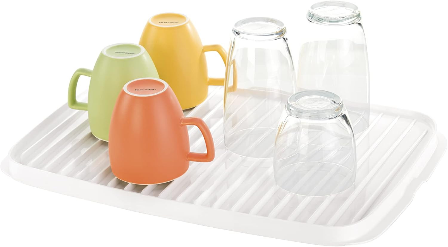 Tescoma 900641 Scola Stoviglie Doppio Plastica Bianco 44.5cm | Offerta
