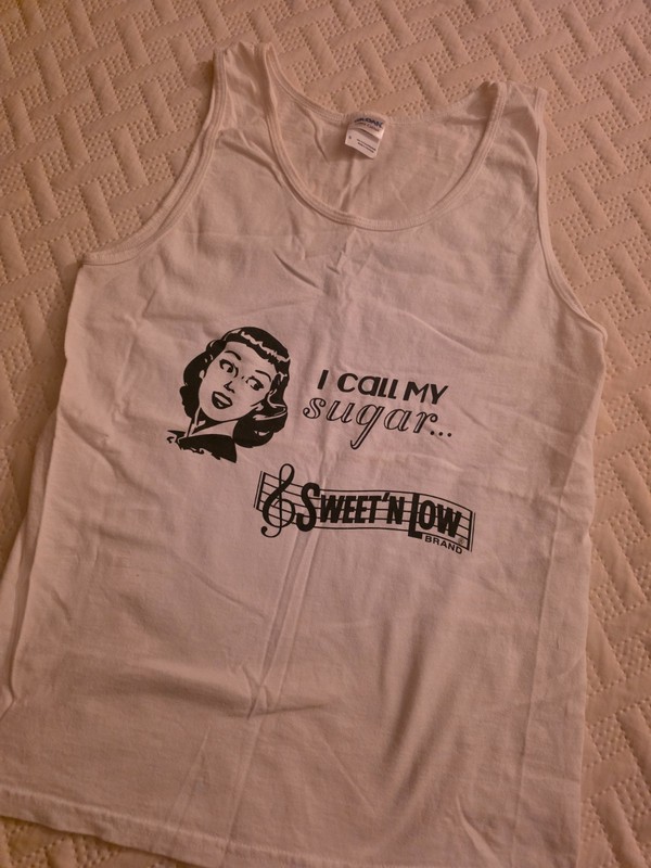 White Sweet N Low tank top in- size S