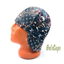 Patriotic Eagle Reversible 100%Cotton Weld cap Welders Cap Made in USA