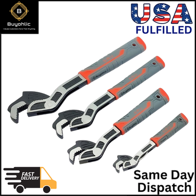 #ad Self Adjusting Locking Wrench Multifunctional Universal Adjustable Pipe Wrench $50.99
