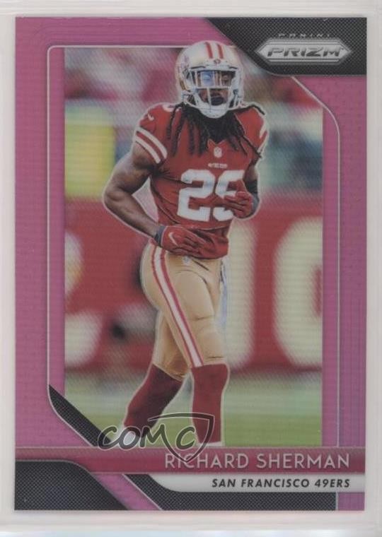 2018 Panini Prizm Pink Prizm Richard Sherman #27 03rx