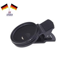 37mm Adjustable Phone Camera ND Lens Filter ND2‑400 Neutral Density Clip-On D
