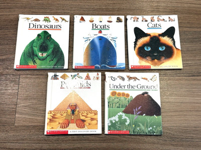 Lot of 5 Scholastic A FIRST DISCOVERY Book Lot Hardcover Books Ages 3-9