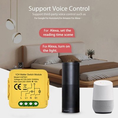 for Matter Smart Relay Switch 16A for für tuya Ecosystem No Cloud Local