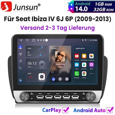 10.1'' Für Seat Ibiza IV 6J 6P 2009-2013 Carplay Android 14 Autoradio GPS NAVI BT