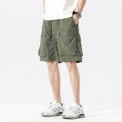 Eisseide Arbeitsshorts für Herren Sommer dünne mittellange Hose