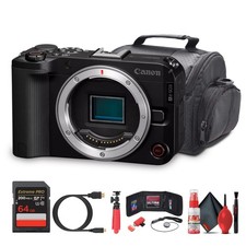 Canon EOS R50 V Mirrorless Camera 24.2MP 4K60p Flip Screen Bundle