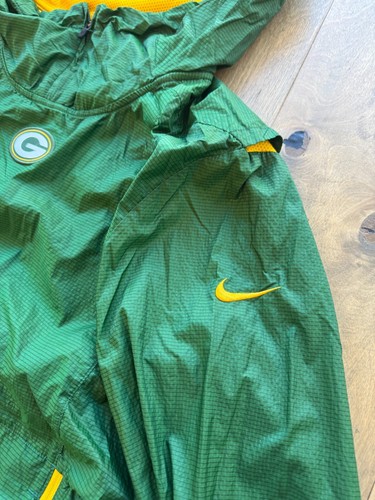 NFL Green Bay Packers Nike On Field Alpha Fly Rush Windbreaker Jacket Mens Large - Picture 7 of 20