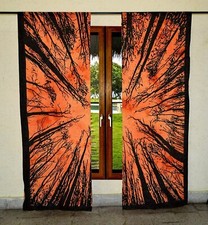 Cotton Forest Tree Window Door Mandala Curtain Divider Dorm Decor Wall Hangings