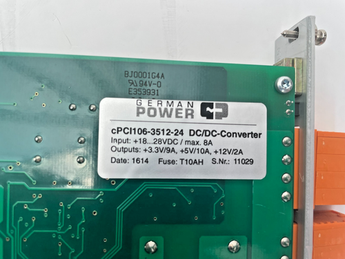German Power cPCI106 -3512-24 DC/DC-CONVERTER - Power Supply Module - Krones - Picture 4 of 5