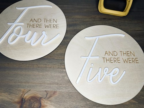 Family Growth Plaque - Engraved Keepsake - Pregnancy Announcement - Picture 3 of 6