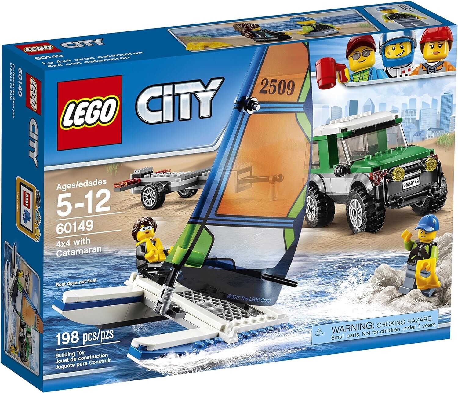 LEGO City 60149  4x4 with Catamaran