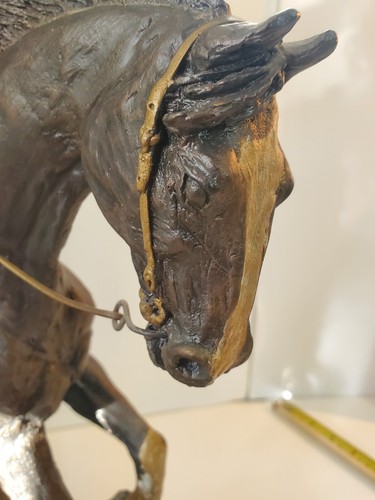 Vintage Western Art Sculpture Statue Mountain Man-Trapper Horse J T Burnell 1980 - Picture 10 of 12