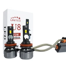 U8 LED Headlight Kit 50W 5000LM/Bulb H4 H7 H8 H10 H11 H13 9004/7 9005 9006 5202