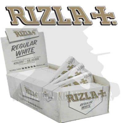 Cartine Rizla Bianche Corte White Regular – Box 50 Libretti Originali