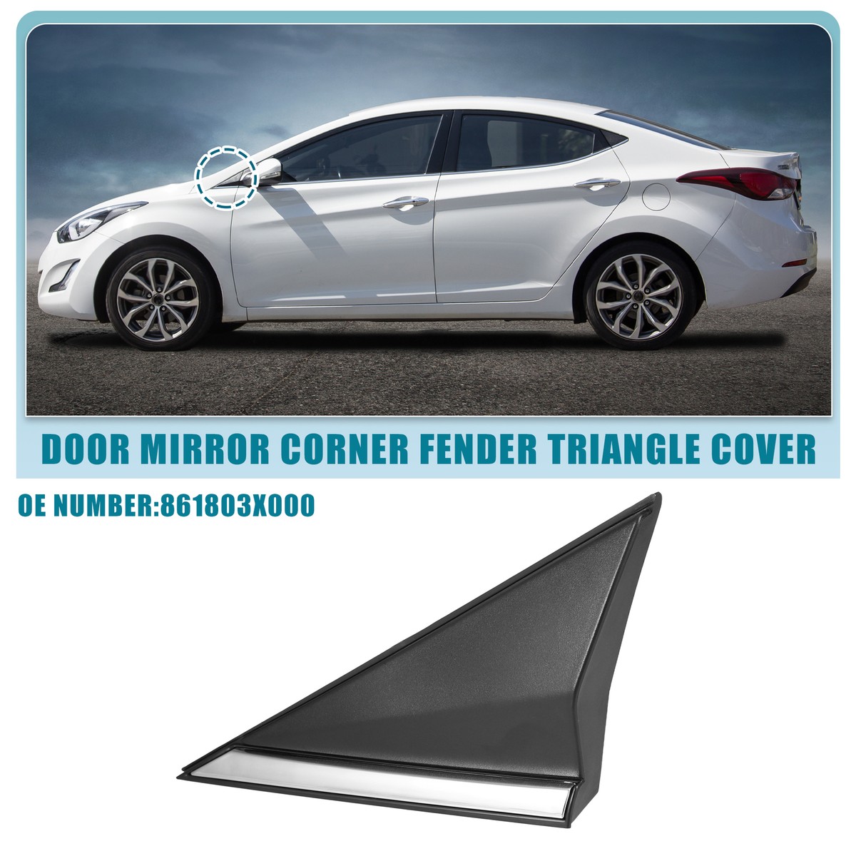 sehiro様　lookカバー Front Left Car Mirror Corner Fender Triangle Cover No.861803X000