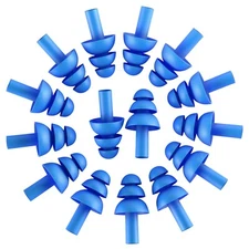 50 Pair Reusable Earplugs Silicone Swimming Sleeping Hearing Protection Shooting