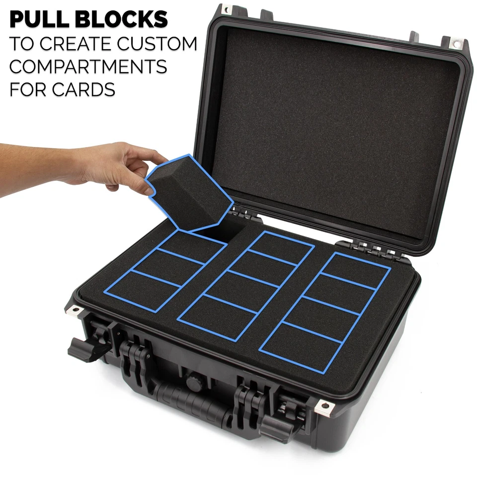 CASEMATIX Graded Card Case Waterproof Storage for 100 PSA BGS Sports Cards Slabs - Image 2 of 4