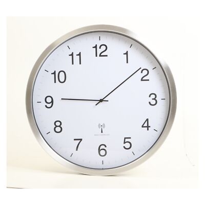 TFA Dostmann Funk Wanduhr Ø 508mm weiß silber Defekt (266045) 