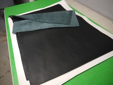 4 Large smooth Leather panels pieces 18" x 24" first Quality Black