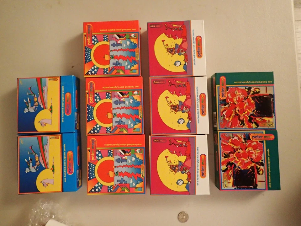 Peter Max Pop Art Vela Nuevos Mundos Puzzle 100 Piezas 23 x 18 cm NUEVO En Caja Raro Foto 3 de 4