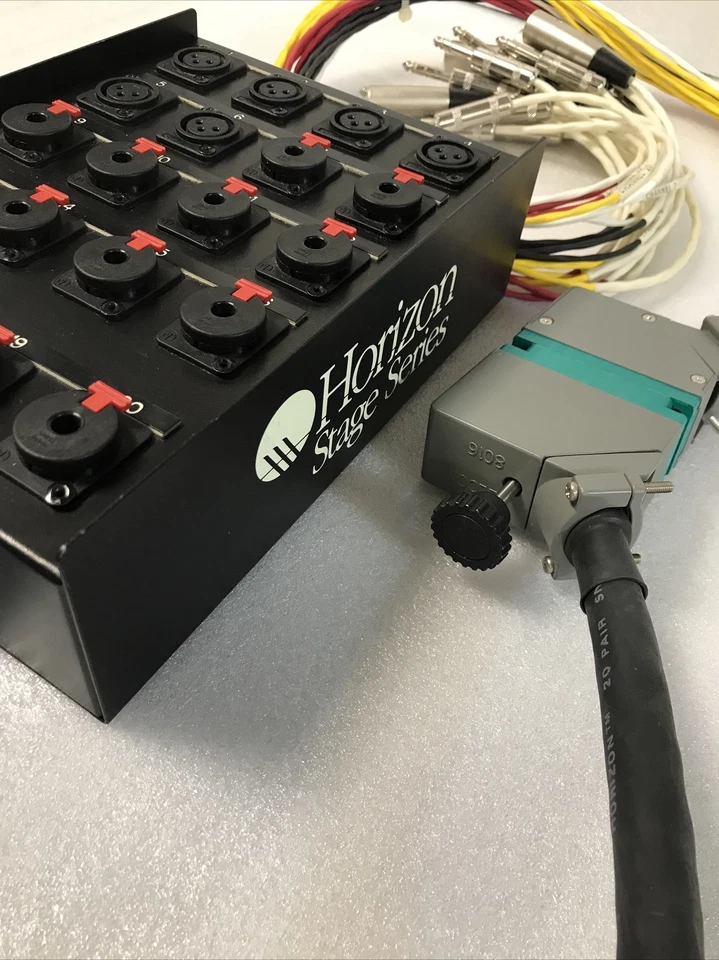 HORIZON STAGE SERIES 20-Channel Snake Box 6 XLR - 14 1/4" TRS 25 ft CABLE/SNAKE! - Image 4 of 4