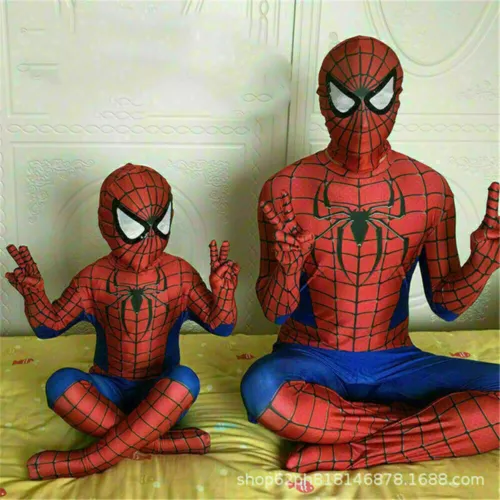 Children Spiderman Costume Boys Super Hero Fancy Dress Myers Cosplay Clothes UK - Picture 16 of 27
