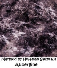 Marbled Tonal Marble Cotton Quilt Fabric Hoffman BTY S4824-631 Aubergine Wine