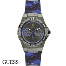 Guess W1053L8 Limelight gray black blue purple Silicone Women's Watch NEW