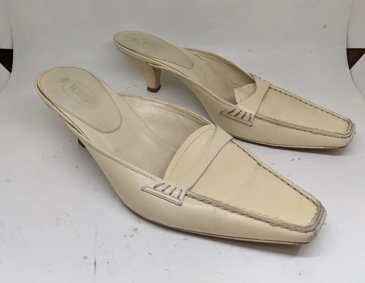 Cream hotsell loafer mules