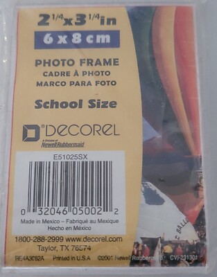 Freestanding Borderless Plastic Photo L-Frame 2x3 Inch Portrait 