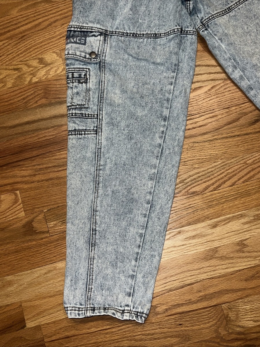 Vtg 1980s 90s Bugle Boy Men's 28x30 31M Toxic Alert Non-Toxic Pants Cargo READ View 5