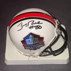 JERRY RICE Signed HALL OF FAME VSR4 Mini-helmet Beckett Auth (BAS)