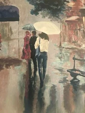 Mark King, "Rainy Day 1994" signed & numbered serigraphs ~ 2 Available 