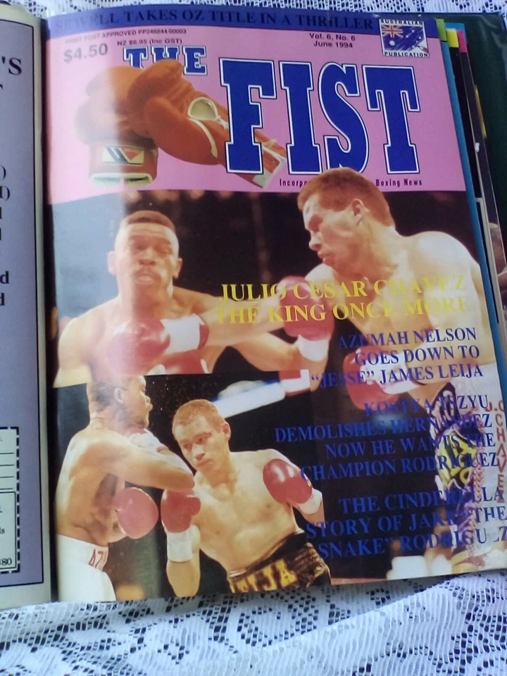  BOXING MAGAZINE THE FIST PUB JUNE 1994 50 PAGES  AUSTRALIAN SEWELL  - Image 3 of 3