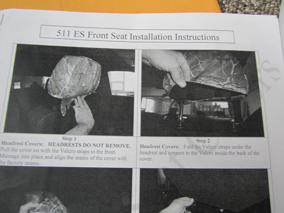 Cubiertas de asiento delanteras para camión Marathon 1500 Silverado Foto 2 de 4