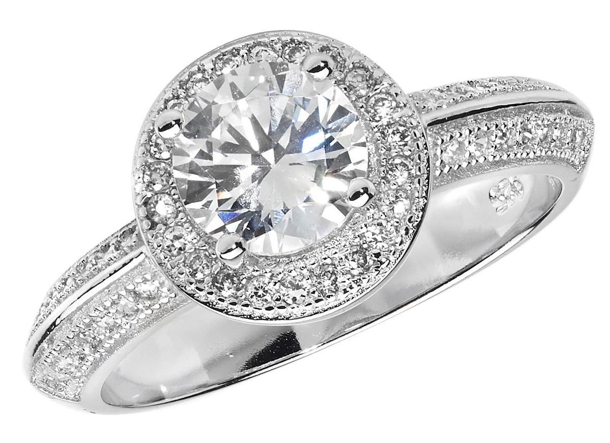 Cubic zirconia dress rings clearance