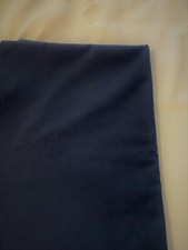 Solid color dark blue cotton poplin fabric 1 yd 26" x 45"