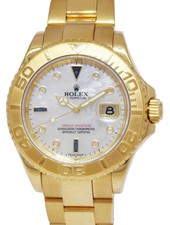 Rolex Yacht-Master White Mother of Pearl Men's Watch - 16628 for sale  online | eBay