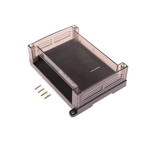 125*90*40mmPlastic Transparent Cover Mount PLC Din Rail Enclosure Rail Enclosure