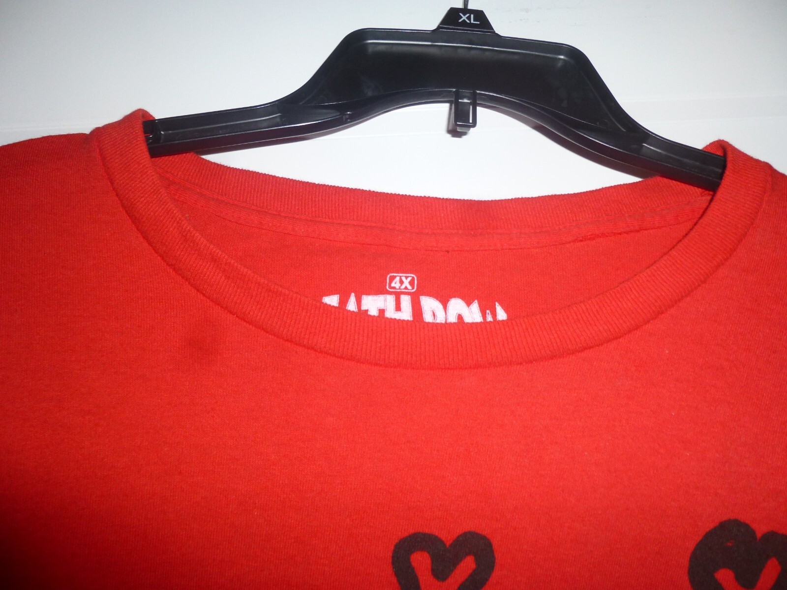 FILA T shirt Los Angeles Death Row Record taglia 4X rosso e nero design rap hip hop