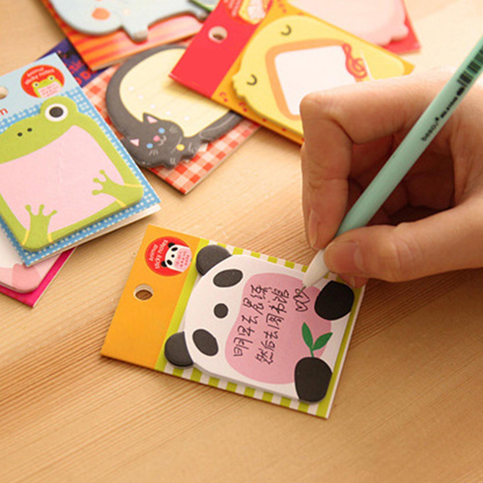 Sticky Notes Korean Style Stationery Cute Happy Zoo C9M1 Notes New Hot K7P5 E2A8-image