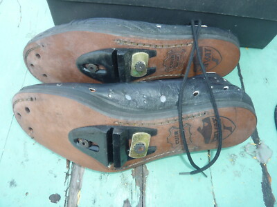 Chaussures de cyclisme ancienne - RIVAT - Made in France - T38